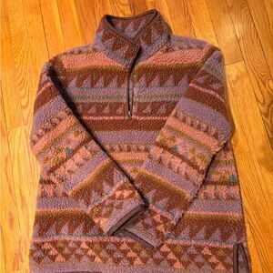 Llbean signature high pile fleece pullover